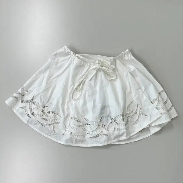 [BUNJANG] Alexander Wang White Layered Pants Skirt / [정품/새상품/4] 알렉산더왕 화이트 팬츠 레이어드 스커트