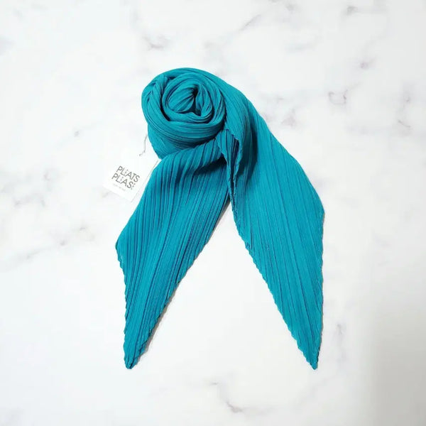 [BUNJANG] Pleats Please Scarf Blue Green / 플리츠플리즈 스카프