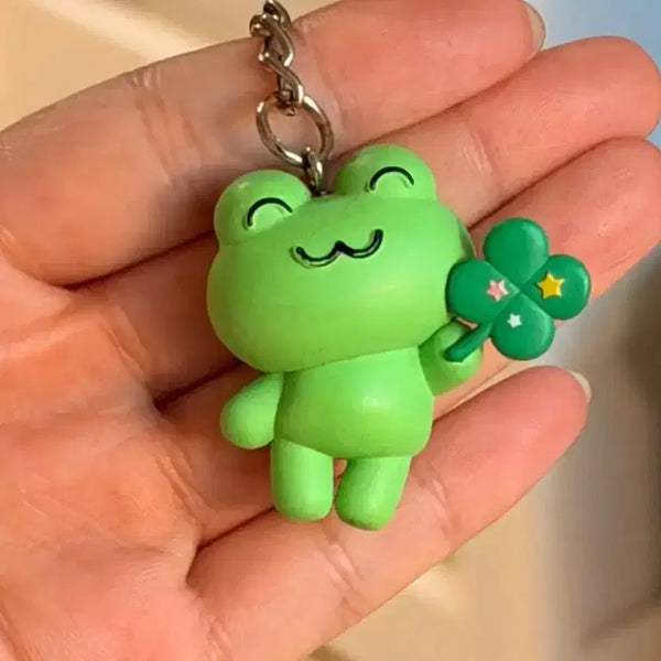 [BUNJANG] Decovoco Frog Keychain / 데코보코 개구리 키링