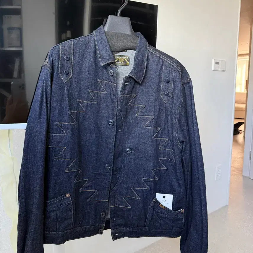 [BUNJANG] Kapital 12oz Denim Santo Domingo Thunderbird Jacket Indigo / 캐피탈 12온즈 데님 산토 도밍고 썬더버드 자켓 인디고