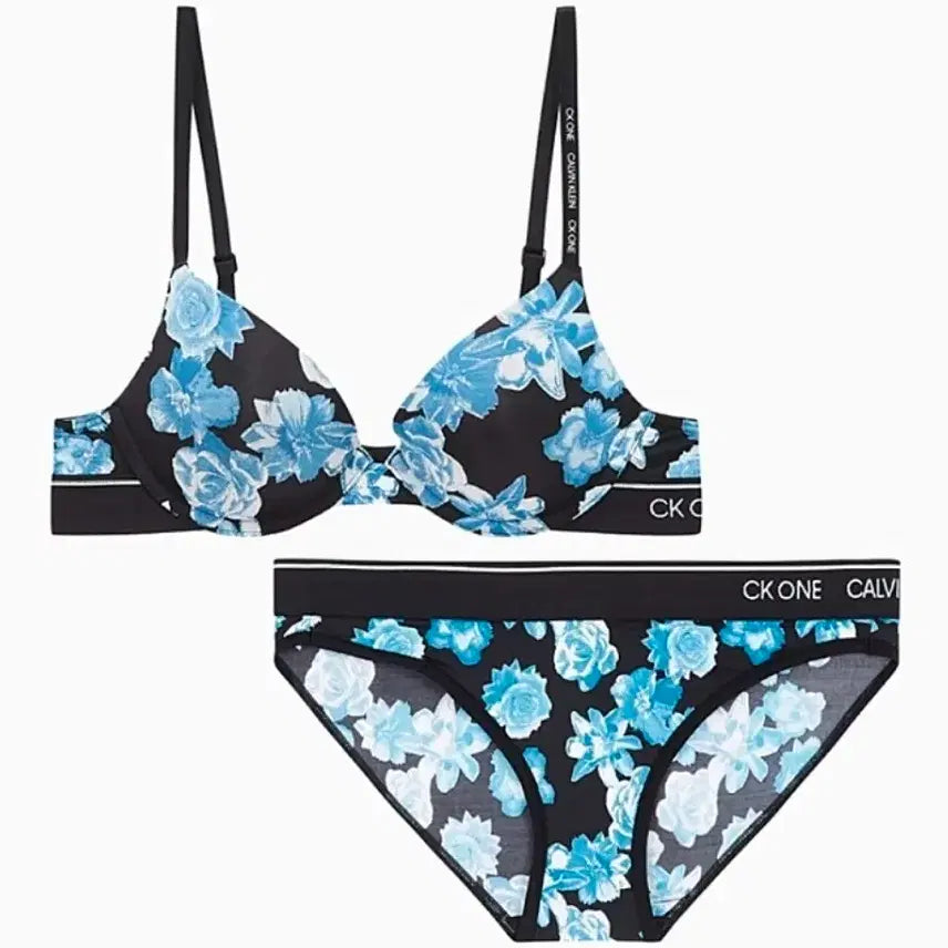 [BUNJANG] Calvin Klein Women's Floral Bra Panty Set / (새상품) 캘빈클라인 여성 플로럴 브라팬티 세트