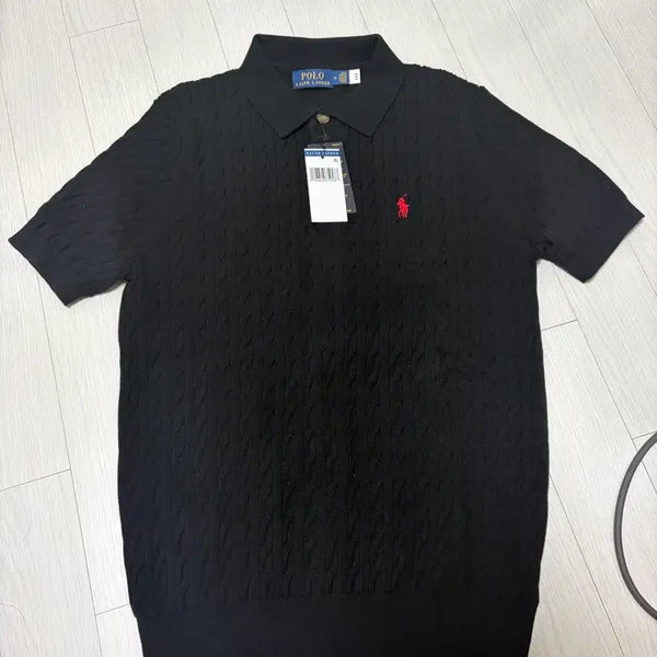 [BUNJANG] Polo Ralph Lauren Cable Knit Black / 폴로 랄프로렌 케이블 니트 블랙 새상품