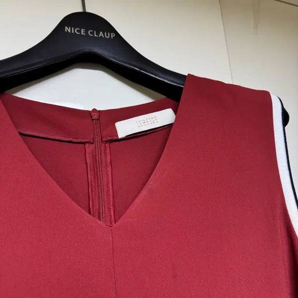 [BUNJANG] LEBEIGE Sleeveless Burgundy Dress / LEBEIGE 르베이지 버건디 슬리브리스 원피스