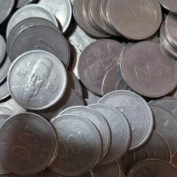 [BUNJANG] 1983 100 Won Coin Bundle (50 pcs) / 동전 사용제 1983년 100원 50개