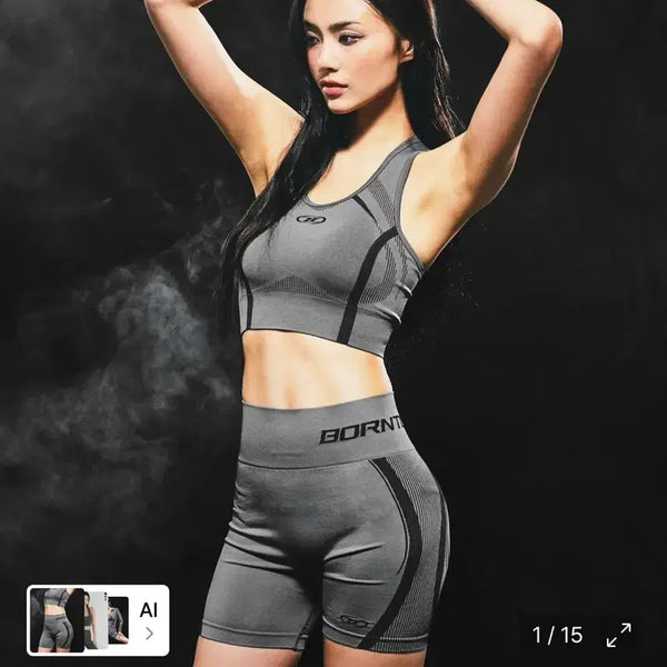 [BUNJANG] Born To Win W Symbol Eclipse Seamless Set Size 1 / 본투윈 W SYMBOL B ECLIPSE SEAMLESS 세트 1사이즈