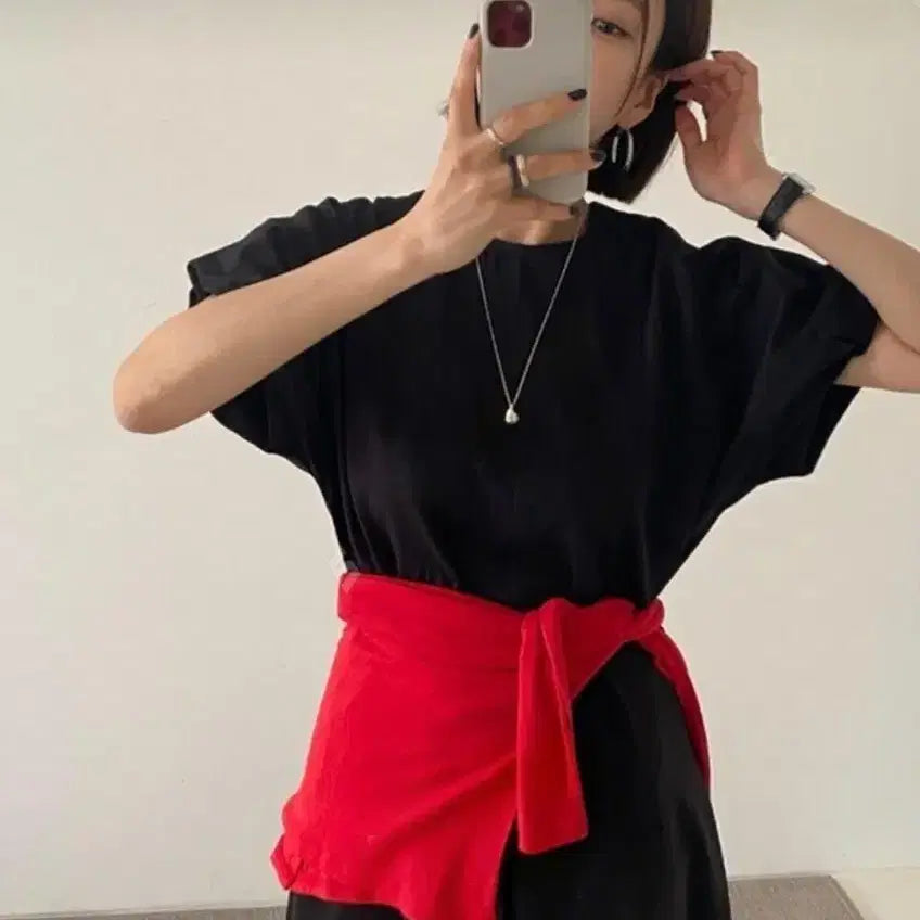 [BUNJANG] Women's Summer Batwing Sleeve Oversized Long Dress / 여성 여름 가오리핏 소매 빅사이즈 오버핏 루즈핏 데일리 휴가 여행 비치 바캉스룩 롱 원피스