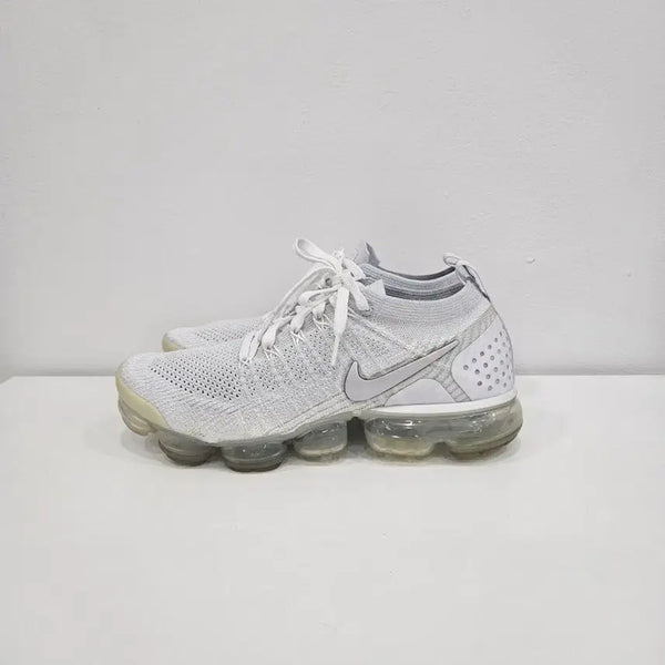 [BUNJANG] Nike Air VaporMax Flyknit 2 White Grey Running Shoes / 나이키에어 베이퍼맥스 플라이니트2 265