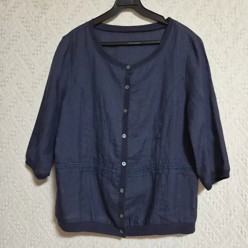 [BUNJANG] Navy Linen Jacket / 네이비 린넨 자켓