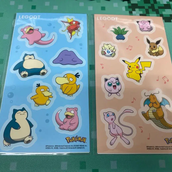 [BUNJANG] Legot Pokémon Sticker Set (2 Types) / 레고트 포켓몬 스티커 2종 일괄 판매 및 교환