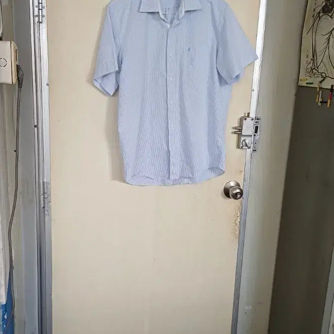 [BUNJANG] Biltermoa Men's Summer Striped Shirt Size 105 / 빌터모아남성여름남방105싸이즈