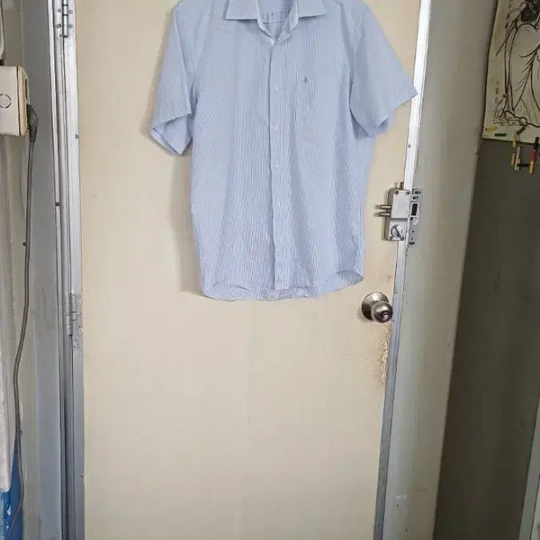 [BUNJANG] Biltermoa Men's Summer Striped Shirt Size 105 / 빌터모아남성여름남방105싸이즈