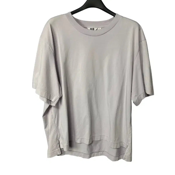 [BUNJANG] Uniqlo U Women's Lavender Airism Short Sleeve T-Shirt / L 유니클로U 여성 라벤더 에어리즘 반팔티