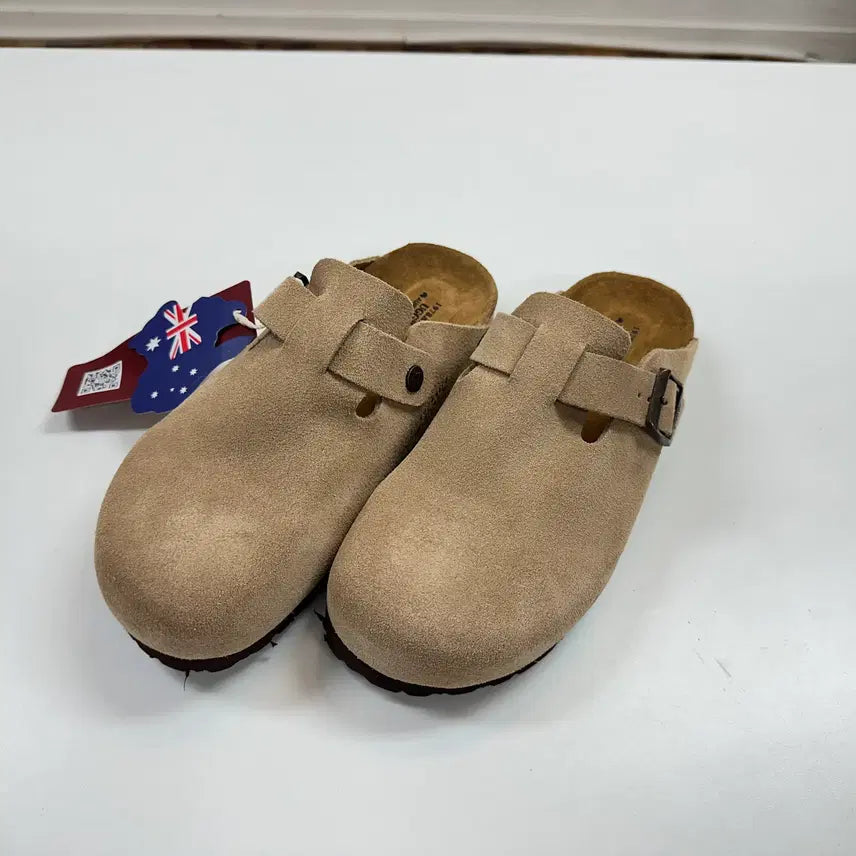 [BUNJANG] UGG 1978AUS Leather Buckle Birken Boston Slipper Taupe / 호주UGG슬리퍼 275-280mm팜 새것