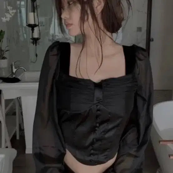 [BUNJANG] Swimcity Twilight Top Blouse New / 스윔시티 트와일라잇 탑 블라우스 새상품
