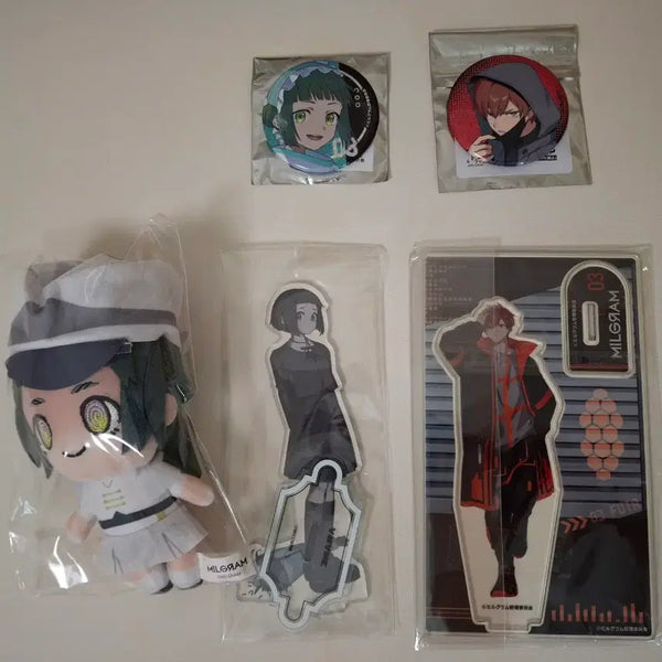 [BUNJANG] Milgram Fuuta Amané Karaoke 2nd Gen Acrylic, Amecome Style Can Badge, 4th Anniversary Acrylic, Purge March Plush Bundle Set / 밀그램 후우타 아마네 가라오케2탄아크릴 아메코미풍캔뱃지 4주년아크릴 숙청행진누이 일괄