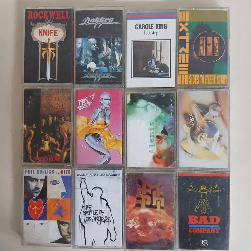 [BUNJANG] Rock & Pop Cassette Tape Bundle (12 Tapes) / 카세트테이프 정품 12개