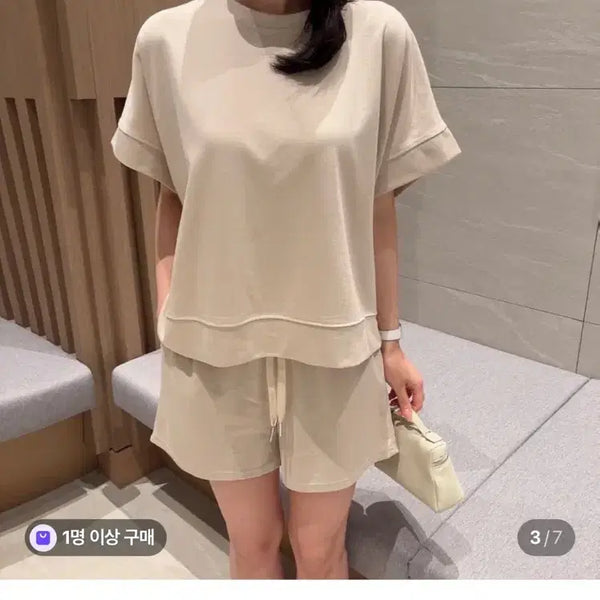 [BUNJANG] Cotton Short Sleeve T-Shirt and Shorts Set / 3.6->1.9 코튼 반팔 티셔츠 숏 반바지 세트 수입의류 추리닝