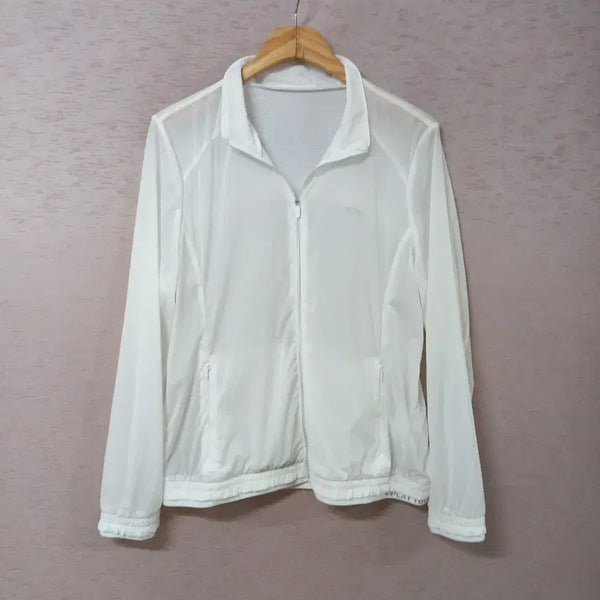 [BUNJANG] PING Ivory Zip-Up Windbreaker Jacket (Women's) / B7-30/PING 아이보리 집업 바람막이자켓 여성