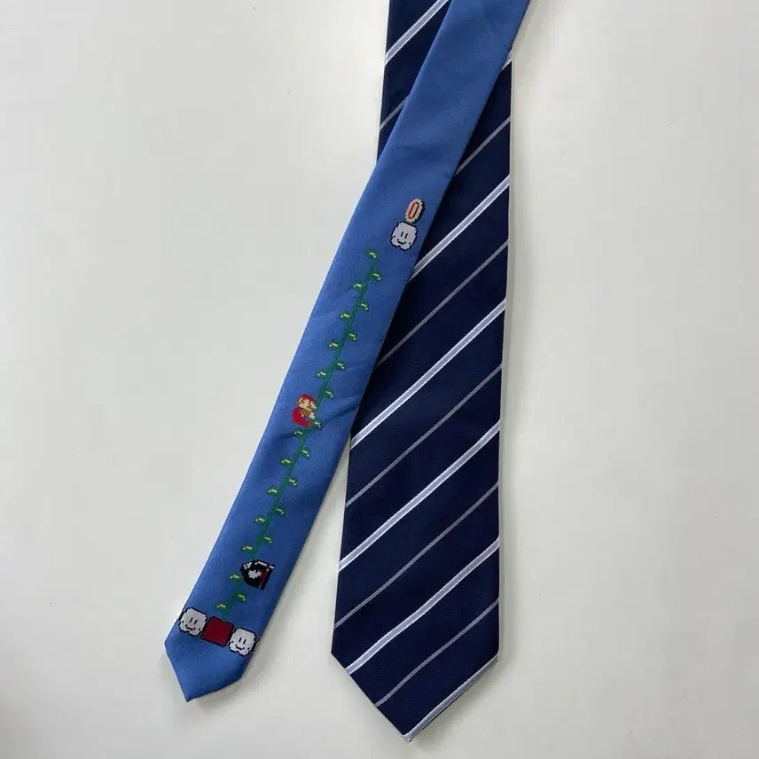 [BUNJANG] BANDAI Super Mario Character Necktie / BANDAI(반다이) 슈퍼마리오 캐릭터 넥타이