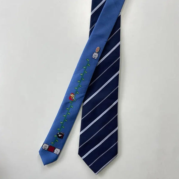 [BUNJANG] BANDAI Super Mario Character Necktie / BANDAI(반다이) 슈퍼마리오 캐릭터 넥타이
