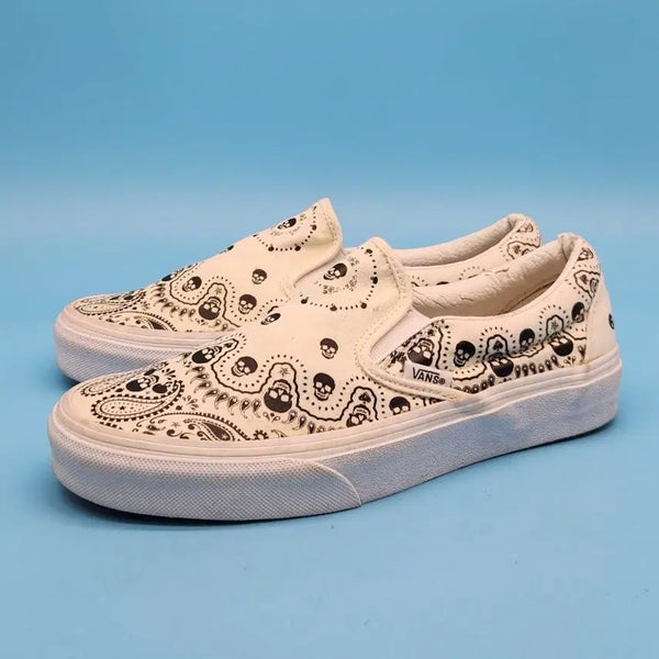 [BUNJANG] Vans Skull Bandana Women's Slip-On Shoes (US 6.5) / 반스 스컬반다나 여성슬립온230