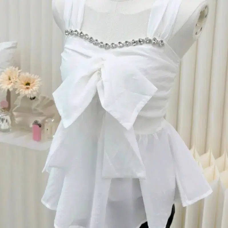 [BUNJANG] Cubic Chiffon Sleeveless Top / 수입의류 큐빅쉬폰나시(36900)(텍새상품)양산형 최종마지막가격