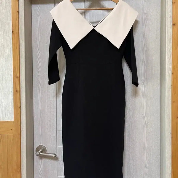 [BUNJANG] M Black Big Collar Dress / M블랙 빅카라 원피스