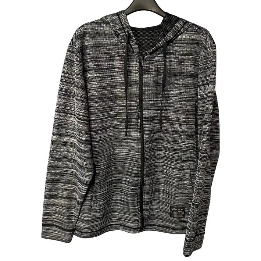 [BUNJANG] Kolon Sport Grey Training Hooded Zip-Up Jacket / 100 코오롱스포츠 그레이 트레이닝 후드 집업