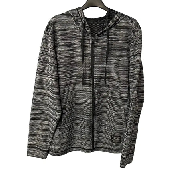 [BUNJANG] Kolon Sport Grey Training Hooded Zip-Up Jacket / 100 코오롱스포츠 그레이 트레이닝 후드 집업