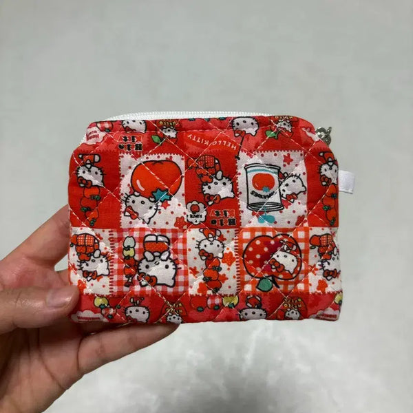 [BUNJANG] Hello Kitty Quilted Pouch Wallet / 헬로키티 퀼팅 파우치 지갑