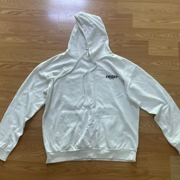 [BUNJANG] White Hoodie Size 105 / 후드티 105