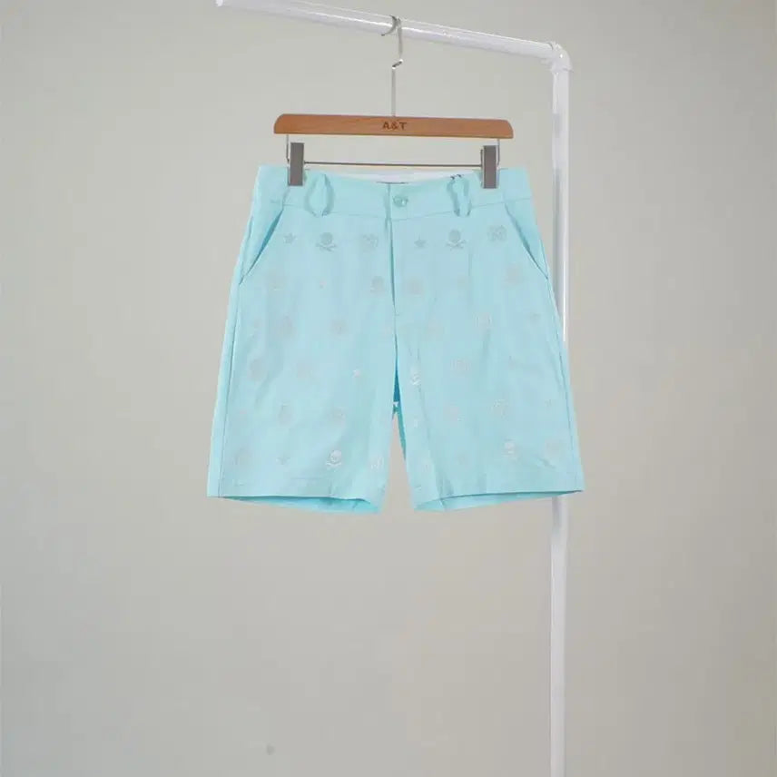 [BUNJANG] G/FORE Embroidered Summer Cotton Shorts Blue / [G/FORE] 지포어 자수 썸머 코튼 숏 팬츠