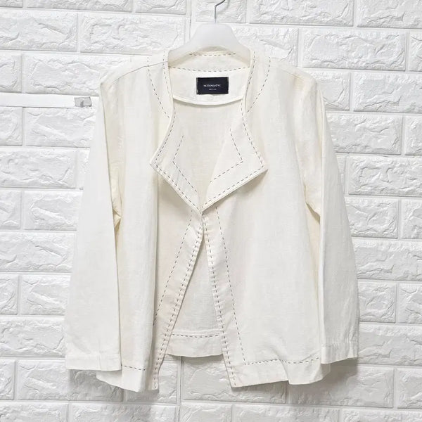 [BUNJANG] Linen Blend 100% Jacket / Free 린넨 마 100% 자켓 E416