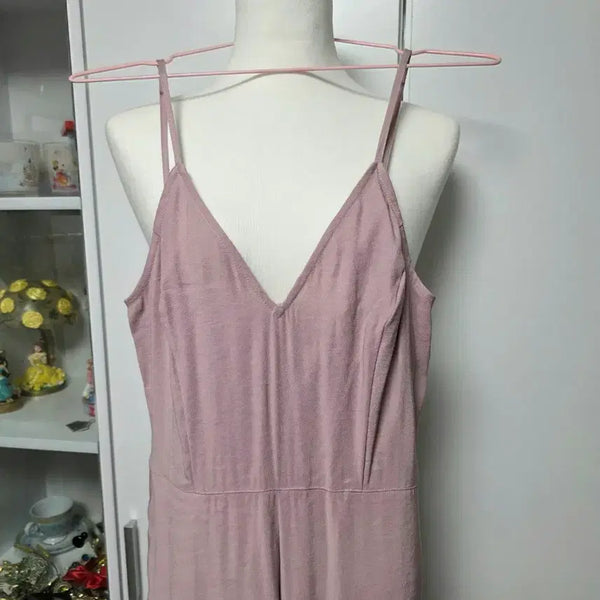 [BUNJANG] US Brand Pink Sleeveless Jumpsuit Romper Pants / 미국브랜드 핑크 나시 점프수트 원피스 팬츠