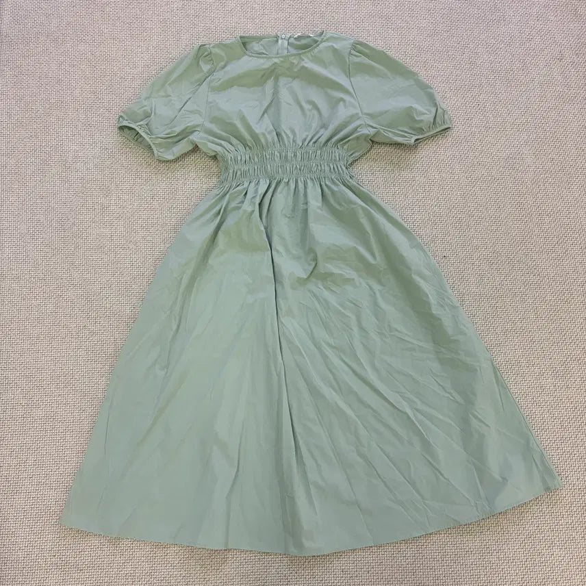 [BUNJANG] F1 ab.f.z Puff Shirring Long Dress / F1 ab.f.z 퍼프 셔링 롱 원피스 0729D2