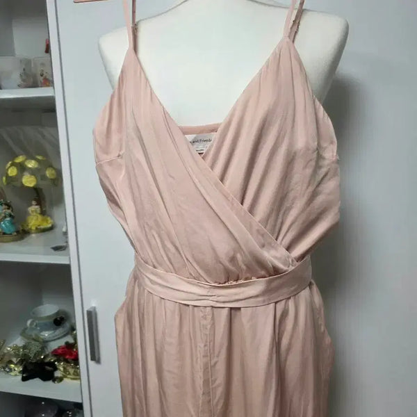 [BUNJANG] Lovers + Friends Sleeveless Jumpsuit Pants / 미국브랜드 Lovers + Friemds 나시 점프수트 원피스 팬츠