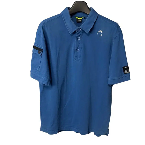 [BUNJANG] L Challenger Golf Blue Short Sleeve Polo Shirt / L 챌린저 골프 블루 반팔 카라티