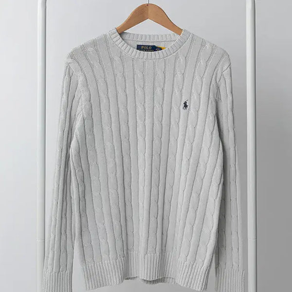 [BUNJANG] Polo Ralph Lauren Men's Cable Knit Sweater / [새상품] 폴로 랄프로렌 남성용 케이블 니트