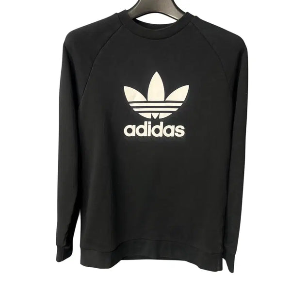 [BUNJANG] Adidas Trefoil Black Sweatshirt T-Shirt / L 아디다스 트레포일 블랙 맨투맨 티셔츠
