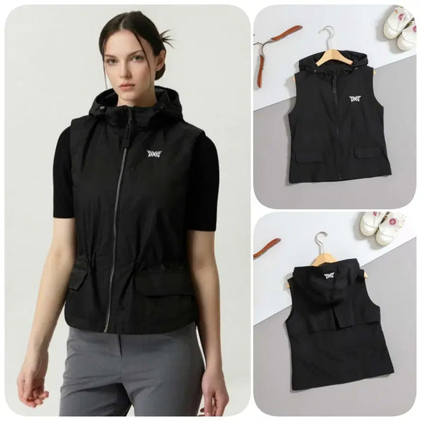 [BUNJANG] PXG Women's Wind Swing Woven Vest Black / PXG [P] 수입 여성 윈드 스윙 우븐 베스트