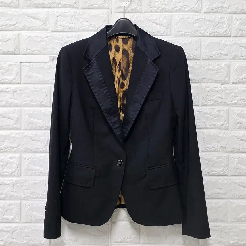 [BUNJANG] Dolce & Gabbana Black One-Button Jacket / S 돌체앤가바나 블랙 원버튼 자켓 E420