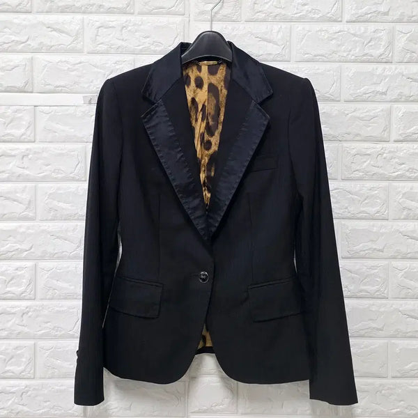 [BUNJANG] Dolce & Gabbana Black One-Button Jacket / S 돌체앤가바나 블랙 원버튼 자켓 E420