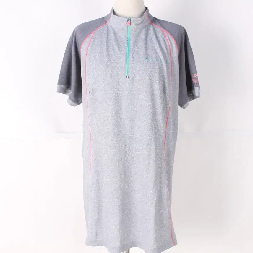 [BUNJANG] Millet Women's Short Sleeve Hiking T-Shirt - Grey, Size 105 / 밀레 여성 반팔 등산티 105
