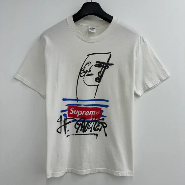 [BUNJANG] Supreme x Jean Paul Gaultier Men's Short Sleeve T-Shirt Size 100 / 100 슈프림 x 장폴고티에 남자 반팔 티셔츠