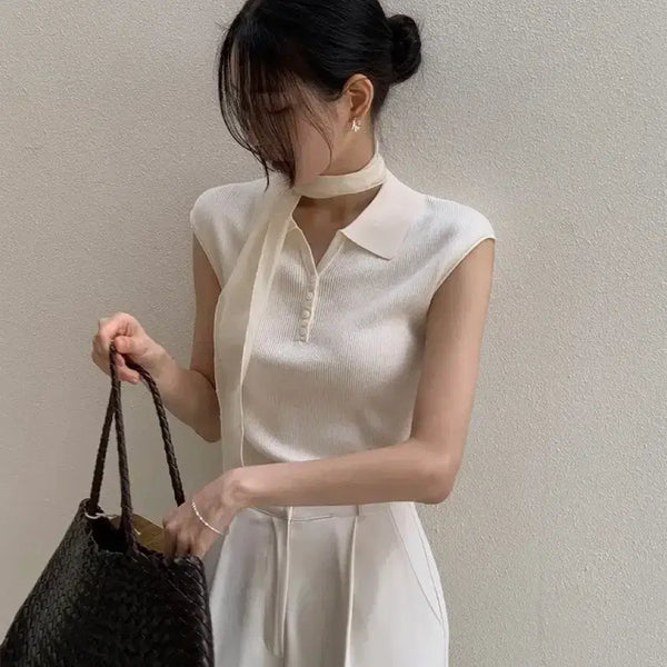[BUNJANG] Ivory Pintuck Wide Slacks (Size S) / 아이보리 핀턱 와이드슬랙스 s
