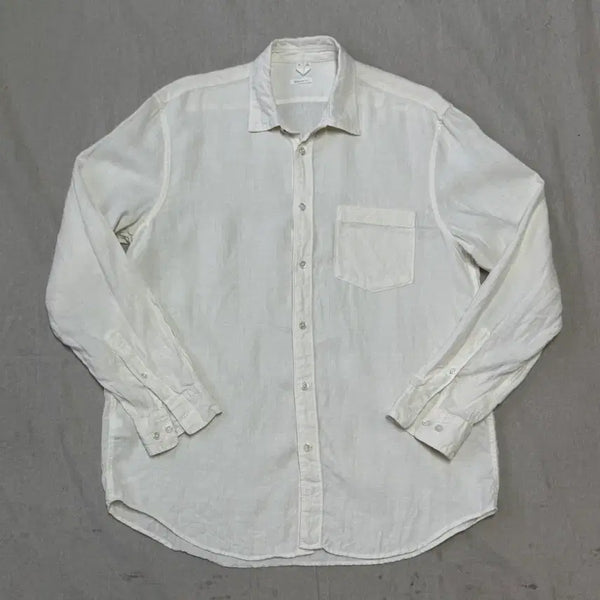 [BUNJANG] Arket Linen Ivory Shirt 50 / 아르켓 린넨 아이보리 셔츠 50