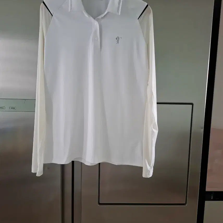 [BUNJANG] LPGA Golf Wear White Long-Sleeve T-Shirt Size 95 / LPGA 골프웨어 화이트 긴팔 티셔츠 95