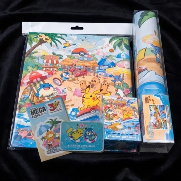 [BUNJANG] Pokemon Limited Busan Chilling Beach Full Collection Set / 한정)포켓몬스터 부산 한정 서플라이 칠링비치 풀 컬렉션 4종 일괄 판매+스티커