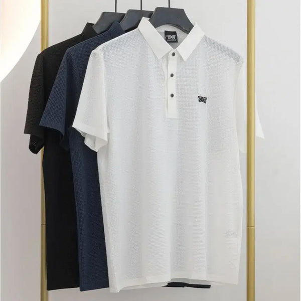 [BUNJANG] PXG Men's Summer New Shape Short Sleeve Polo T-Shirt / PXG [PXG] 남성 여름 뉴 쉐입 카라 숏 슬리브 티셔츠
