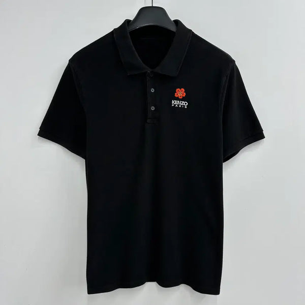 [BUNJANG] Kenzo 100% Cotton Boke Flower Men's Short Sleeve Polo Shirt / 100 겐조 보케 플라워 남자 반팔 카라티